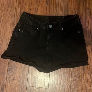 Black Jean shorts